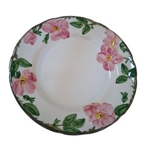 Franciscan Desert Rose Dinnerware 10.5" Dinner Plates x2 Pink Green Made In USA